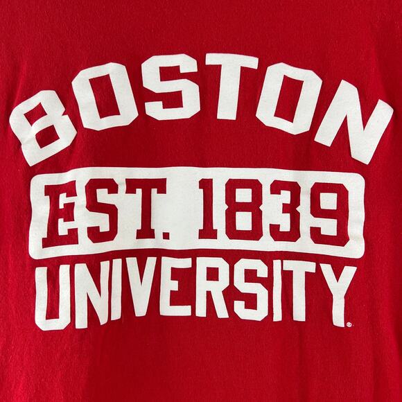 Boston University Est. 1839 Red T-Shirt Womens Size M - Picture 3 of 4